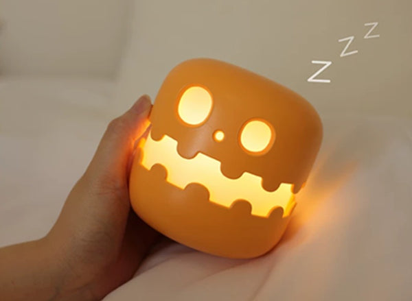Glow Up Your Smile: Adorable Quirky Pumpkin Night Light with Dimmable Charging & Timer