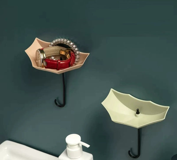 Cute Umbrella Wall Hook - No-Drill Key & Coat Hanger
