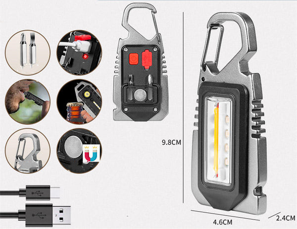 Multifunctional Keychain Flashlight
