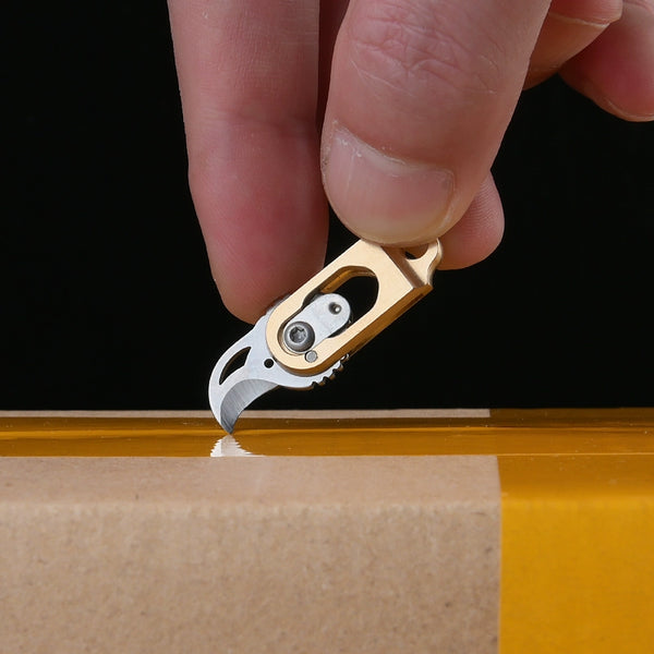 Mini Brass Folding Claw - Pocket-Sized Express Opener