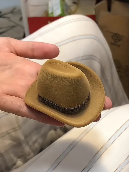 Hoodie Cowboy Hat Ring Box - Fun Jewelry Storage