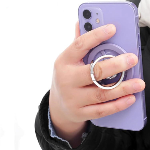 360-Degree Rotating Magnetic Phone Ring Holder