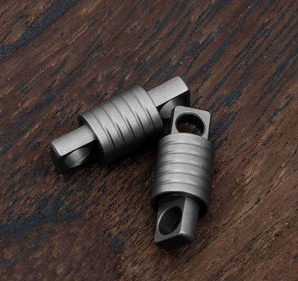 Titanium Mini Universal Rotating EDC Keychain Double Swivel Hook