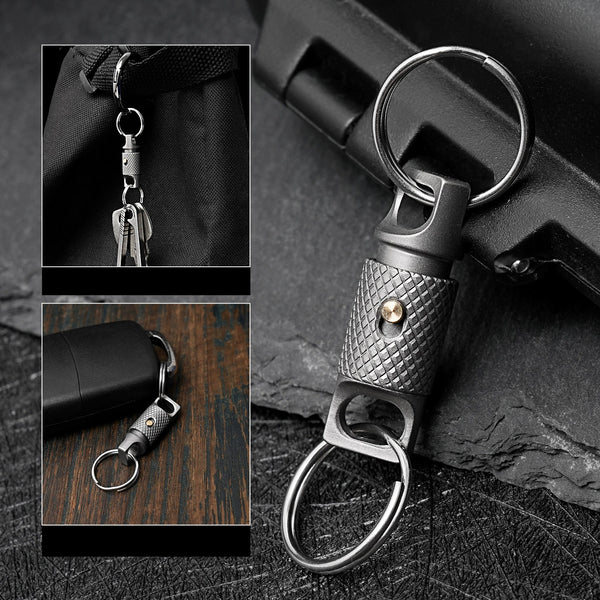 Titanium EDC Keychain - Swivel Lock Mini Ring