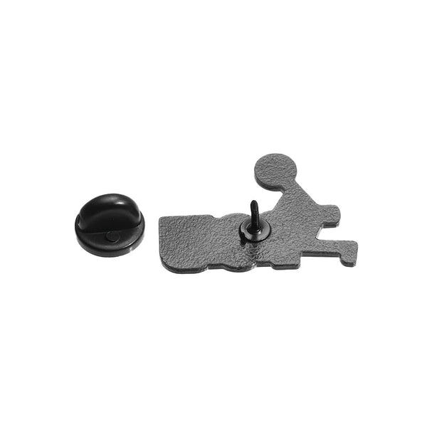 Funny Stickman Emoji Metal Pin for Clothes & Bags