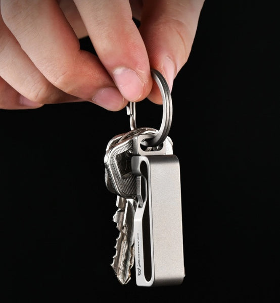 Titanium Quick-Release Belt Buckle: EDC Keychain Luxury Clip