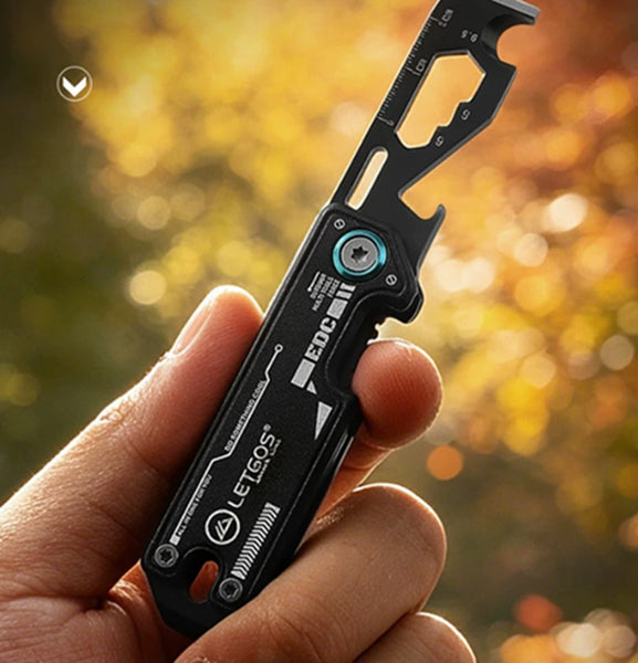 EDC Multi-Tool Keychain: Mini Portable Box Opener, Bottle Opener & Wrench
