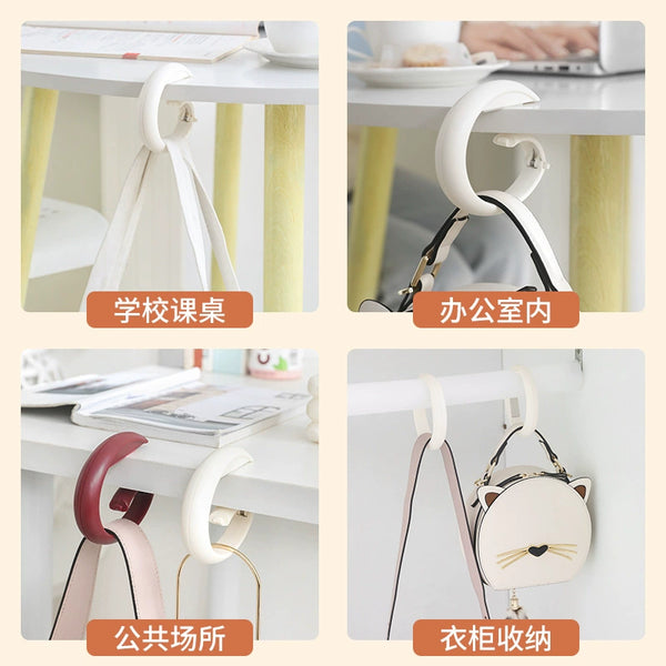 No-Drill Desk Hook - Portable Student Backpack Hanger