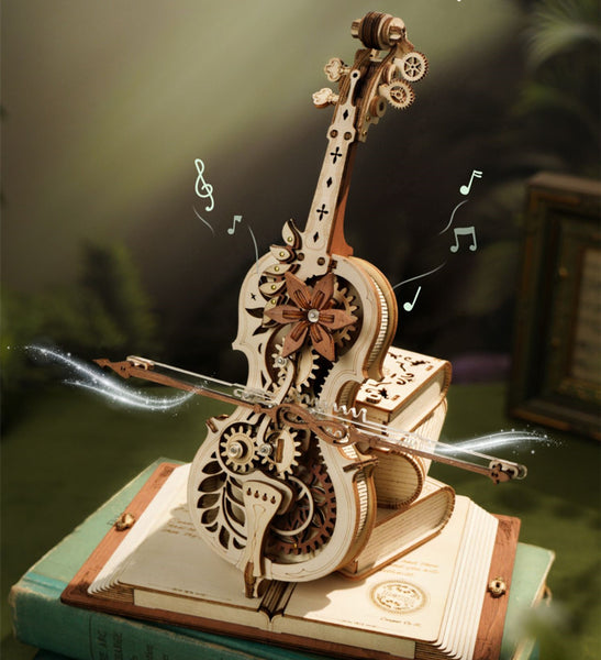 DIY Handcrafted Cello Octave Music Box
