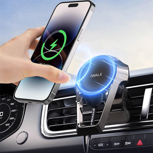Mobile Car Magnetic Mount Wireless Fast Charging Bracket