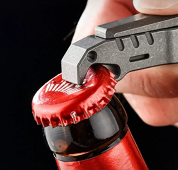 Pocket Titan: Ultralight Titanium EDC Nail Clipper & Multi-Tool Bottle Opener for Daily Upgrades!