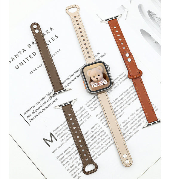 iWatch Slim Waist Genuine Leather Watchband