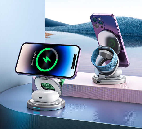 Foldable Wireless Magnetic Charging Stand