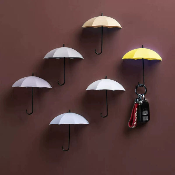 Cute Umbrella Wall Hook - No-Drill Key & Coat Hanger