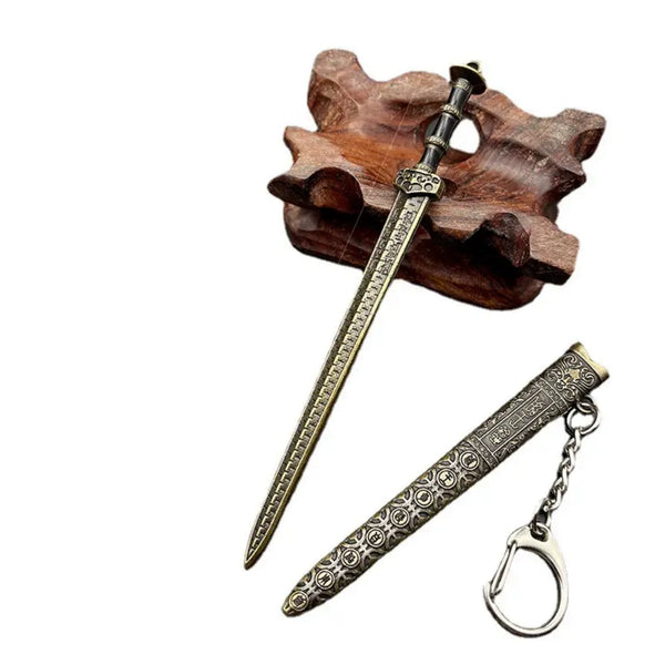 Mini Ancient Chinese Sword Model - Yue King & Qin Dynasty Charm