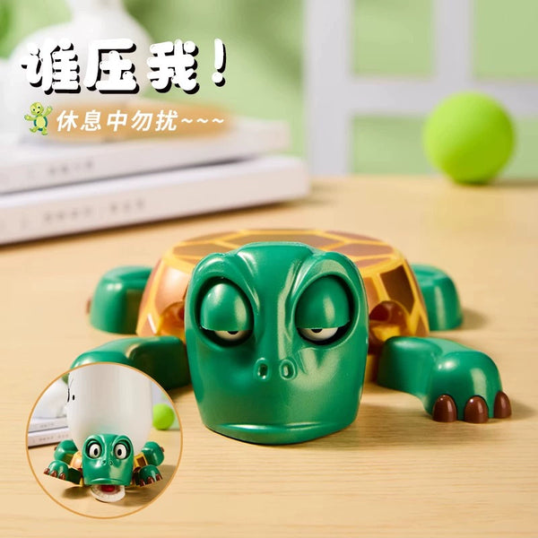 Funny Turtle Coaster: Press for Googly Eyes, Pop-Out Limbs, Non-Slip, Heat-Resistant