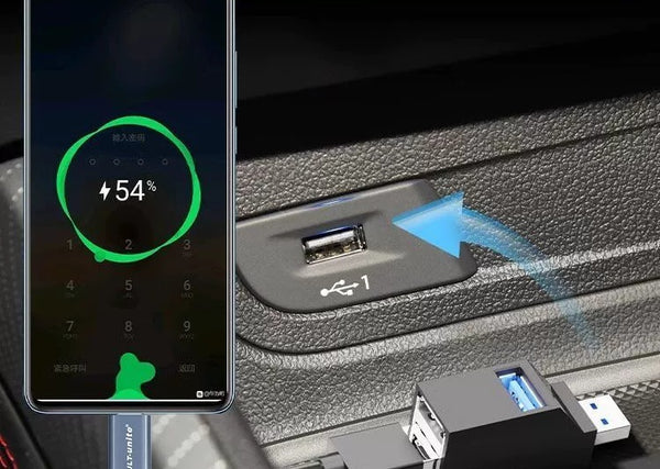 USB 3.0 Hub - Cool Multi-Port Splitter for Laptop and Car
