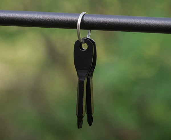 Mini Steel Keychain Screwdriver - Handy Outdoor Tool