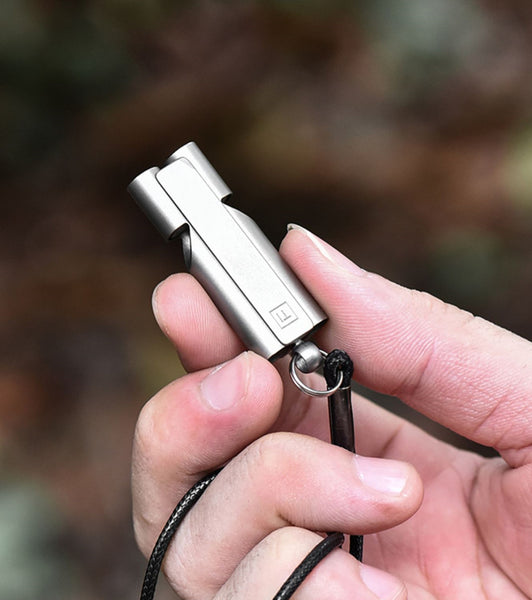 Titanium Alloy Whistle High-Pitched Outdoor Survival Whistle