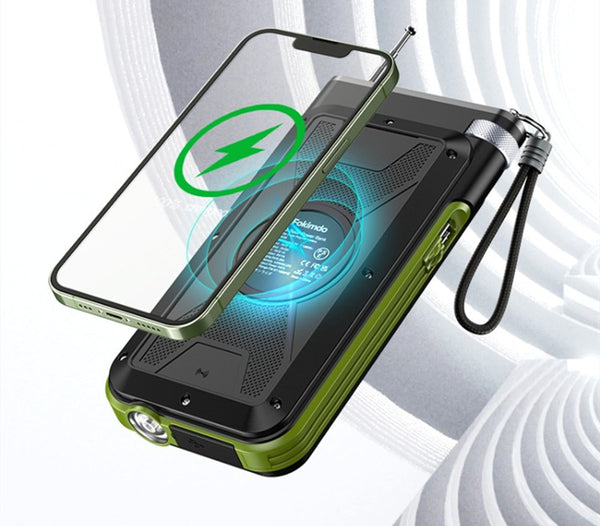 20000mAh Solar Power Bank With Built-in Cable