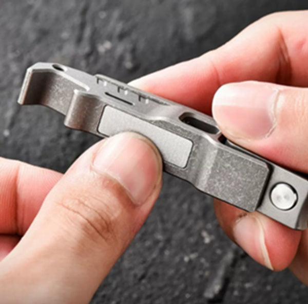 Pocket Titan: Ultralight Titanium EDC Nail Clipper & Multi-Tool Bottle Opener for Daily Upgrades!
