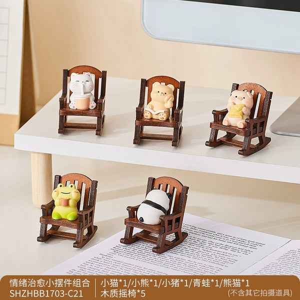 Cute Stress-Relief Desk Decor: Mood-Boosting Office Trinket for Gals