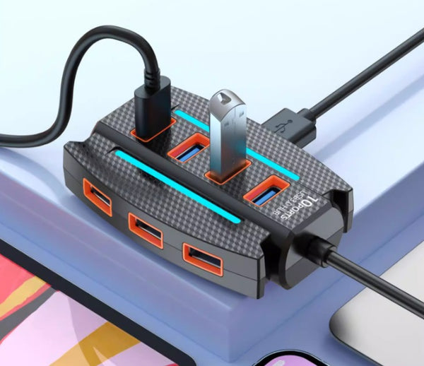 Epic 10-Port USB3.0 Hub Dock – Turbo-Charged Laptop Multiplier!