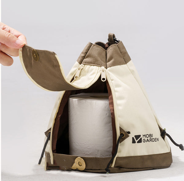Tent-Shaped Waterproof Tissue Box Roll Holder