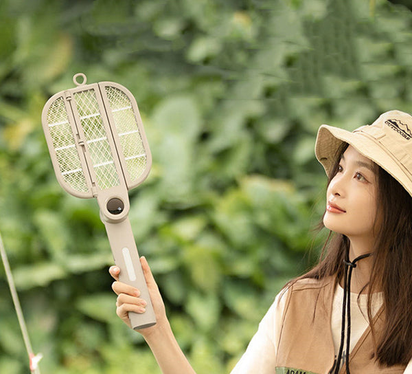2024 New Dual-Use Foldable Electric Mosquito Swatter