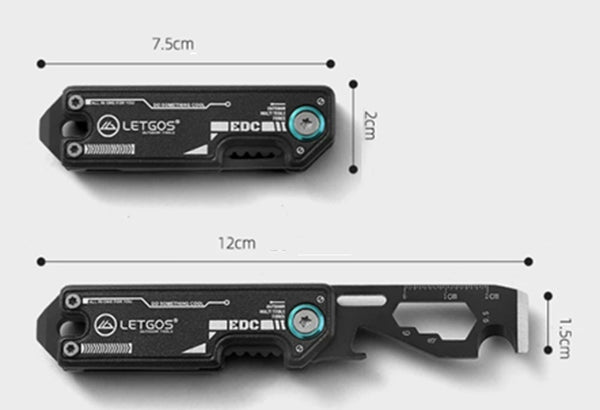 EDC Multi-Tool Keychain: Mini Portable Box Opener, Bottle Opener & Wrench