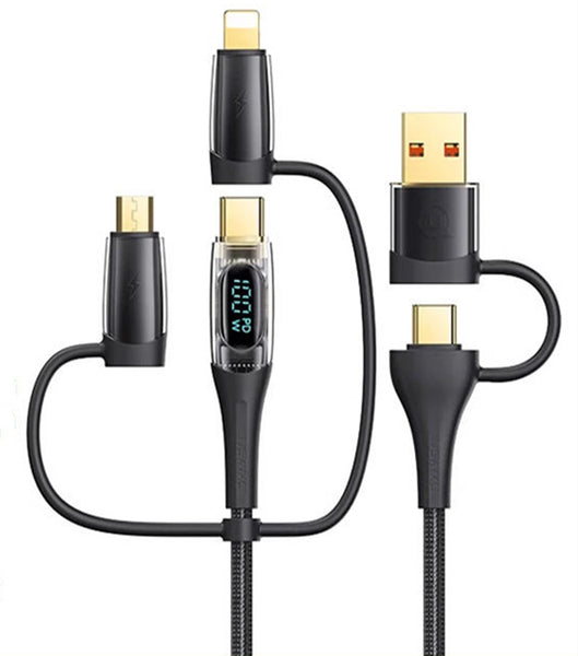 3-In-1 Charging Cable, Dual Input And Triple Output