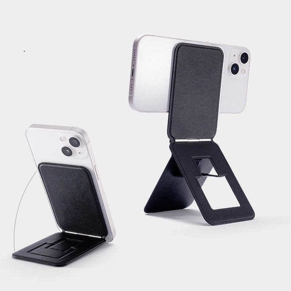 Magnetic Adsorption Folding Invisible Triangle Bracket Pocket Phone Stand