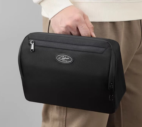 Vertical Tech Organizer: Large Capacity Travel Bag for Cables & Devices