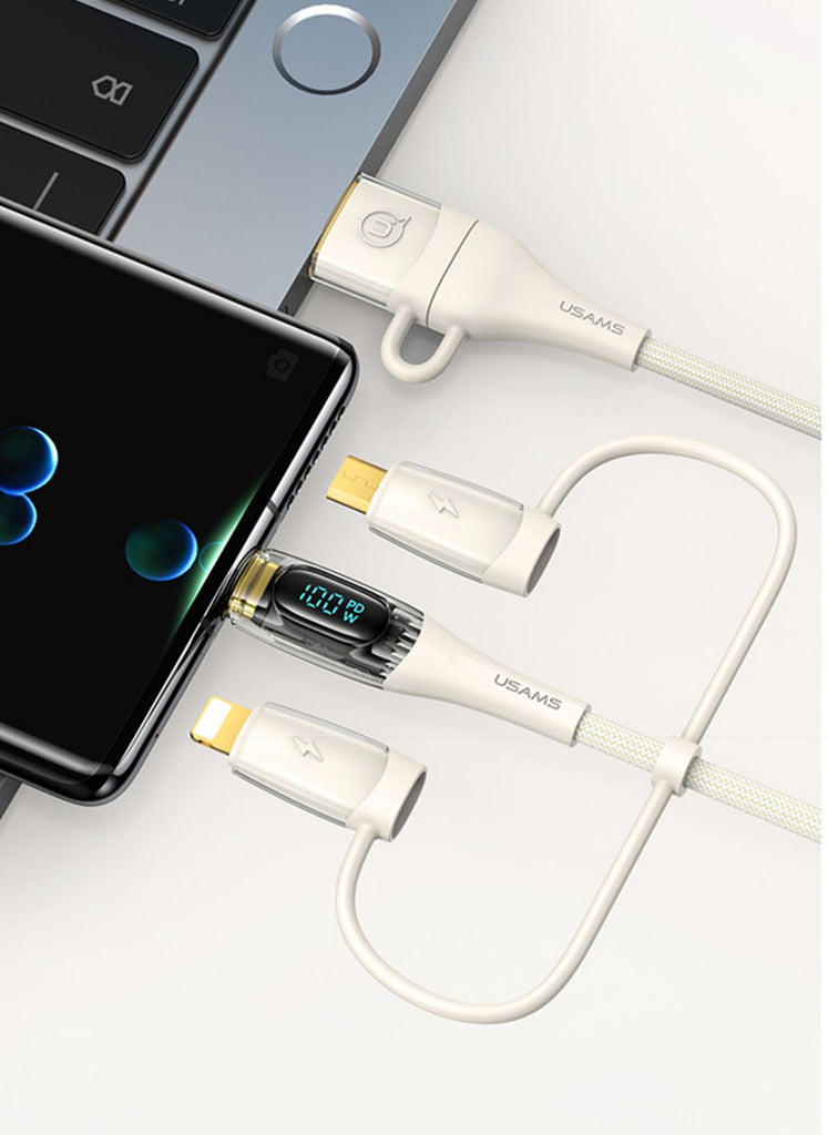 3-In-1 Charging Cable, Dual Input And Triple Output – GizModern