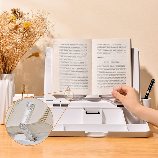 Three-In-One Reading Stand, Whiteboard, And Storage Box Desktop Holder