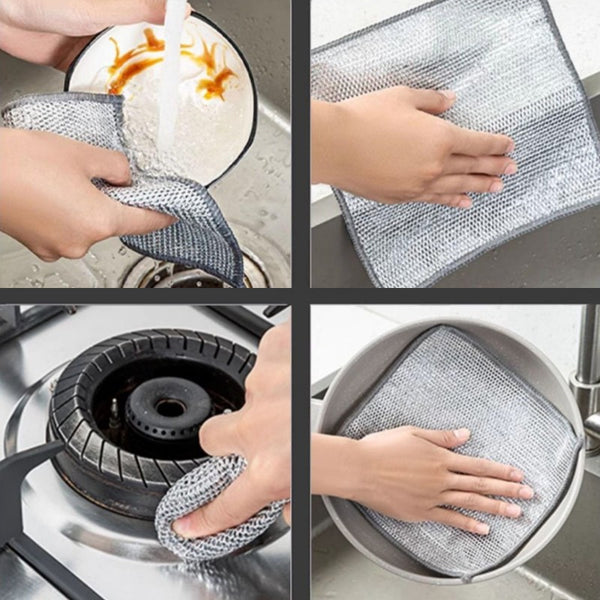 Non-Stick Oil Metal Wire Cleaning Dishcloth