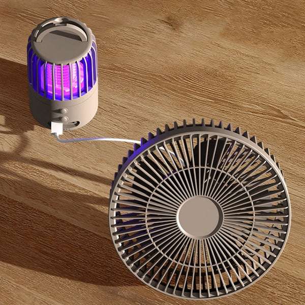 Outdoor 4-In-1 Mosquito Repellent Power Bank Night Light Fan