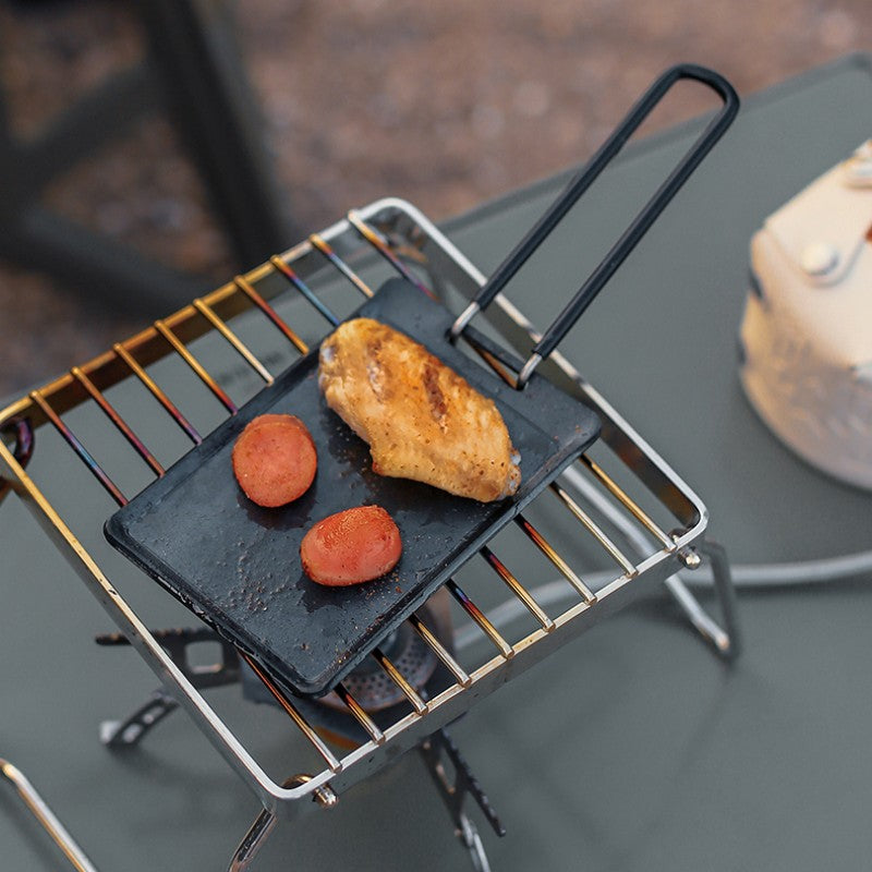 Portable UltraSmall NonStick Grilling Pan For Outdoor Camping GizModern