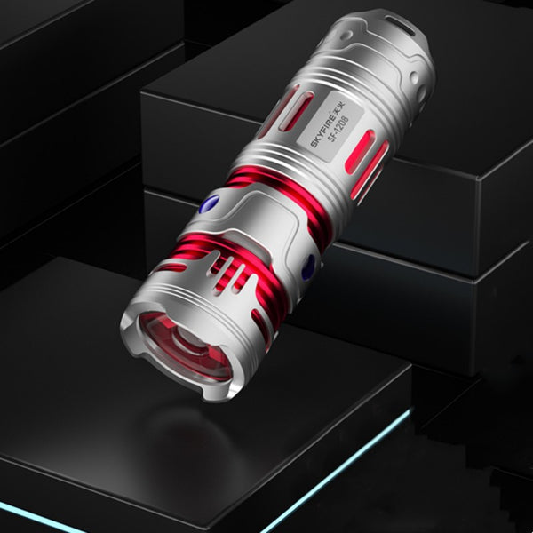 High-Intensity Rechargeable Super-Bright Fingertip Gyro Flashlight