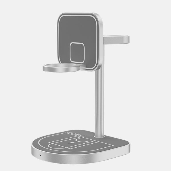 3-in-1 Basketball-Style Magnetic Wireless Charger