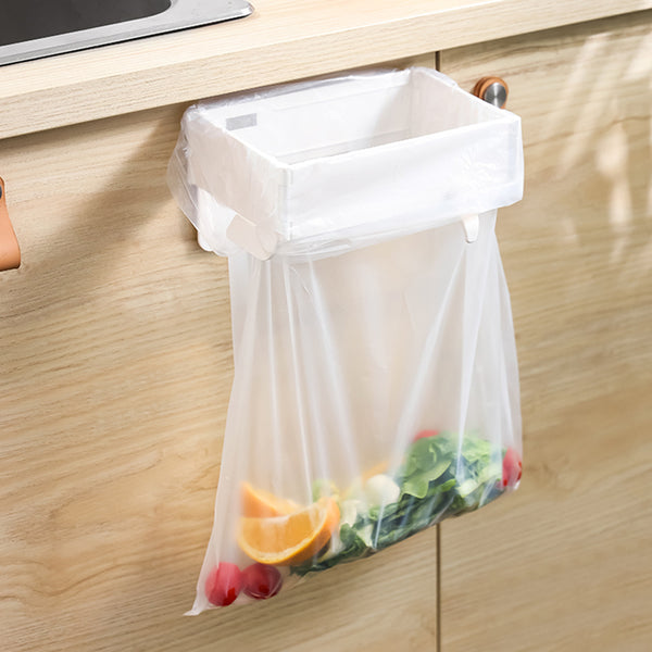 Wall-Mounted Foldable Trash Bag Holder