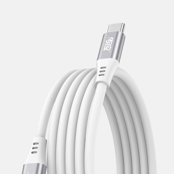 Magnetic Auto-Retractable Dual-C Fast Charging Cable