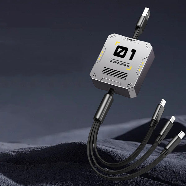 Multifunctional Extendable 3-in-1 Fast Charging Data Cable – GizModern