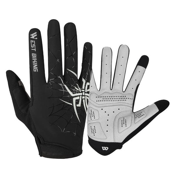 Spring And Autumn Shockproof, Breathable, Windproof, Sensitive Touchscreen Full-Finger Gloves