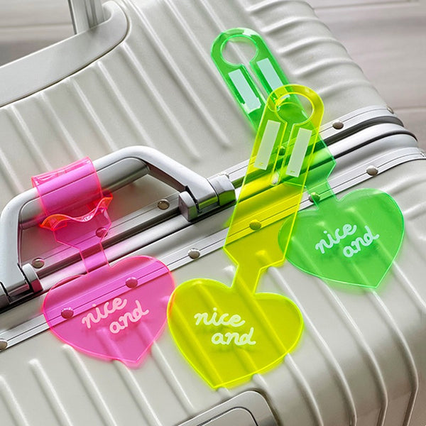 PVC Fluorescent Luggage Tags