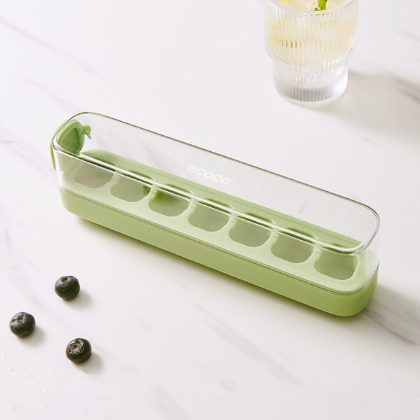 Press-Type Silicone Ice Cube Trays for Home Ice Storage and Making