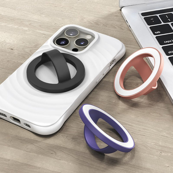 Silicone Phone Back Adhesive Magnetic Ring Stand