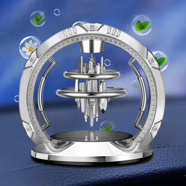 Solar-Powered Rotating Car Aromatherapy Diffuser β GizModern