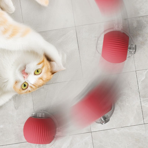 Durable Chew-Resistant Automatic Cat Teaser And Dog Toy Ball