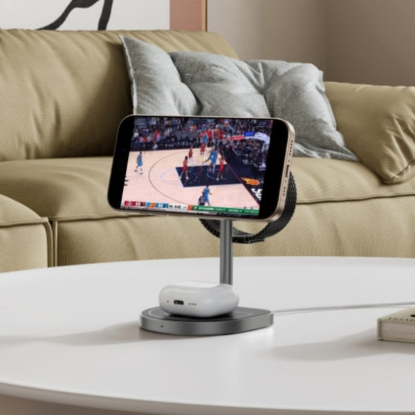 3-in-1 Basketball-Style Magnetic Wireless Charger